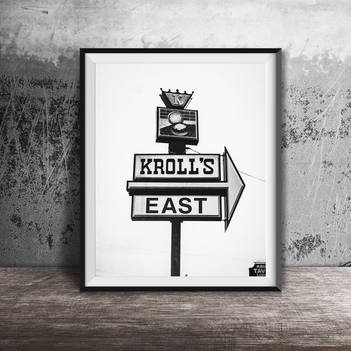 Kroll's East Crowned Arrow Sign Green Bay Wisconsin Photo Poster - Image 2