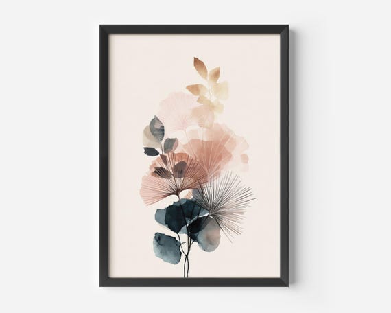 Scandinavian Nature Botanical Illustration Art Print