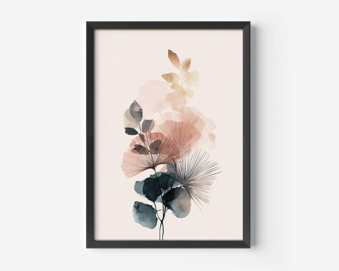 Scandinavian Nature Botanical Illustration Art Print