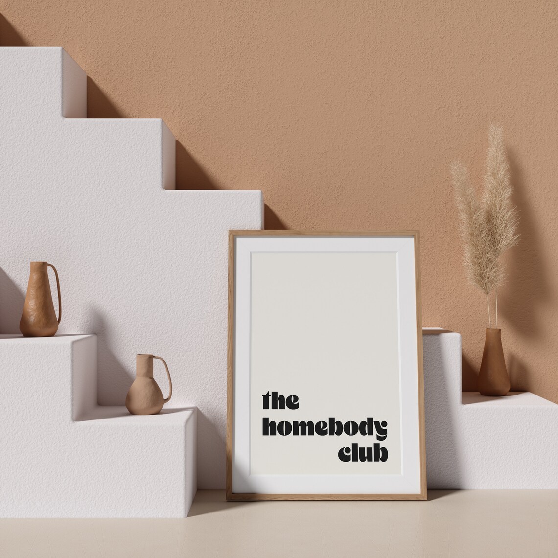 Retro The Homebody Club Typography Art Print - Image 2