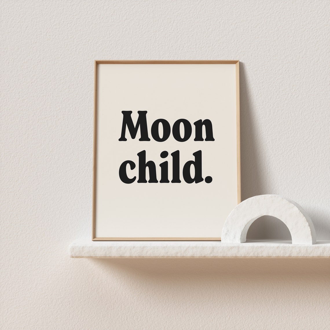 Moon Child Bold Retro Serif Typography Celestial Quote Poster - Image 2