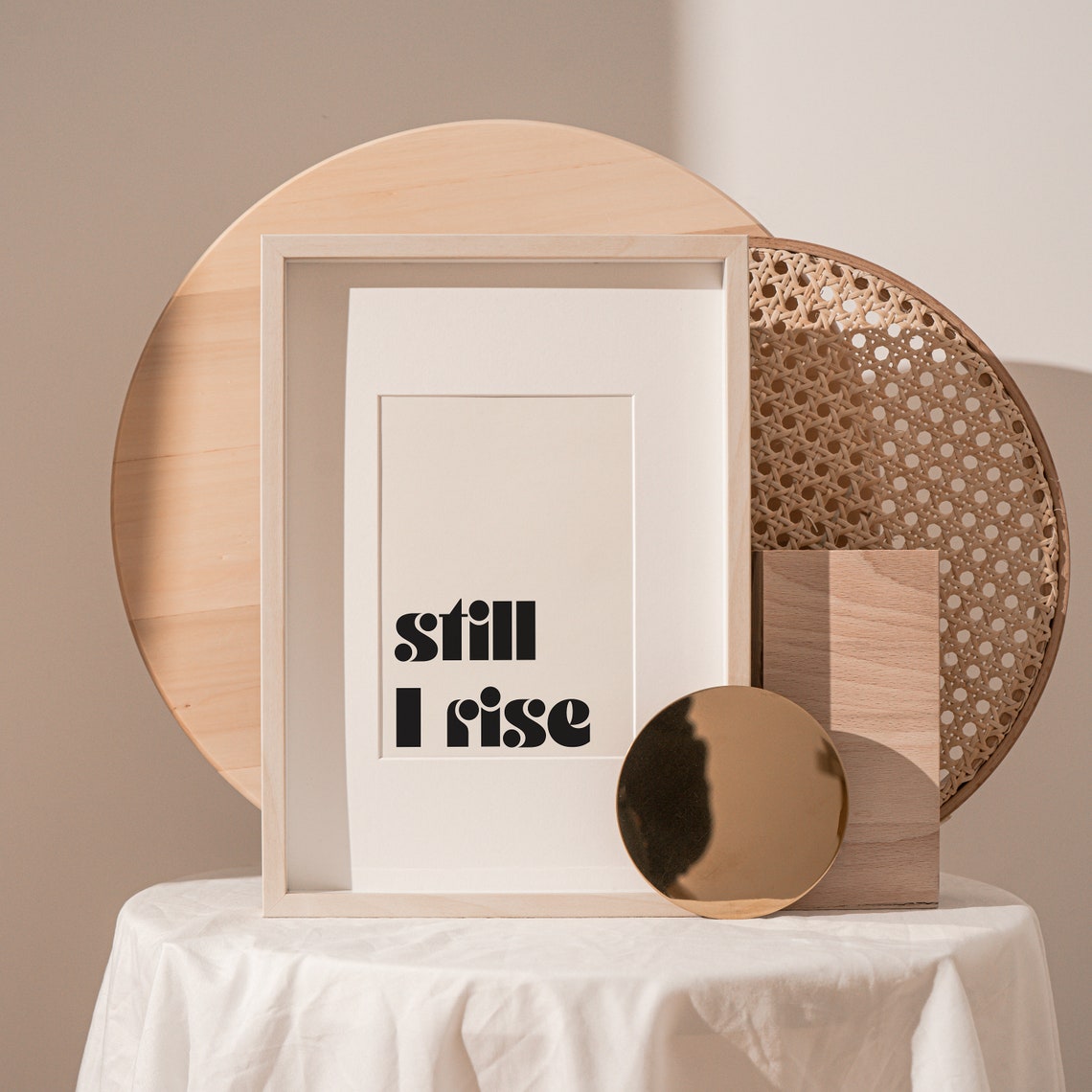 Still I Rise Empowerment Quote Poster in Bold Modern Typography - Image 2