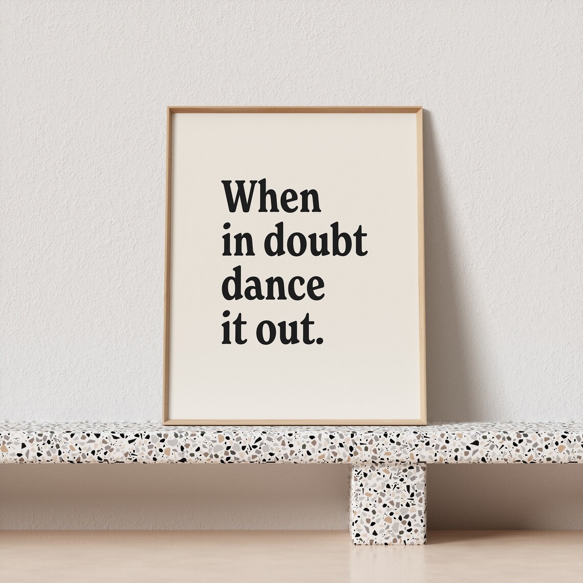 When In Doubt Dance It Out Typography Art Print - Image 3