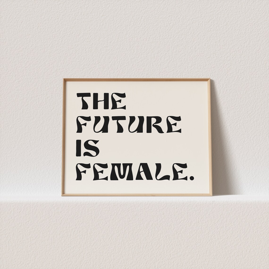 The Future Is Female Minimalist Art Print