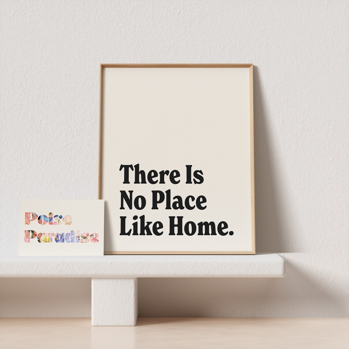 There Is No Place Like Home Retro Typography Art Print - Image 3