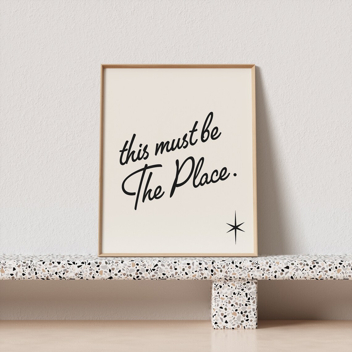 This Must Be The Place Retro Typography Art Print - Image 3