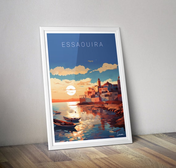 Poster Morocco Essaouira I Port Beach Surf