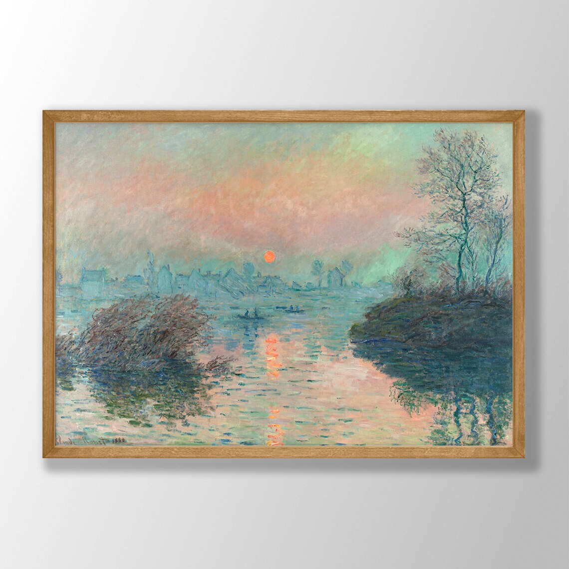 Claude Monet Art Print, Farmhouse Modern Decor