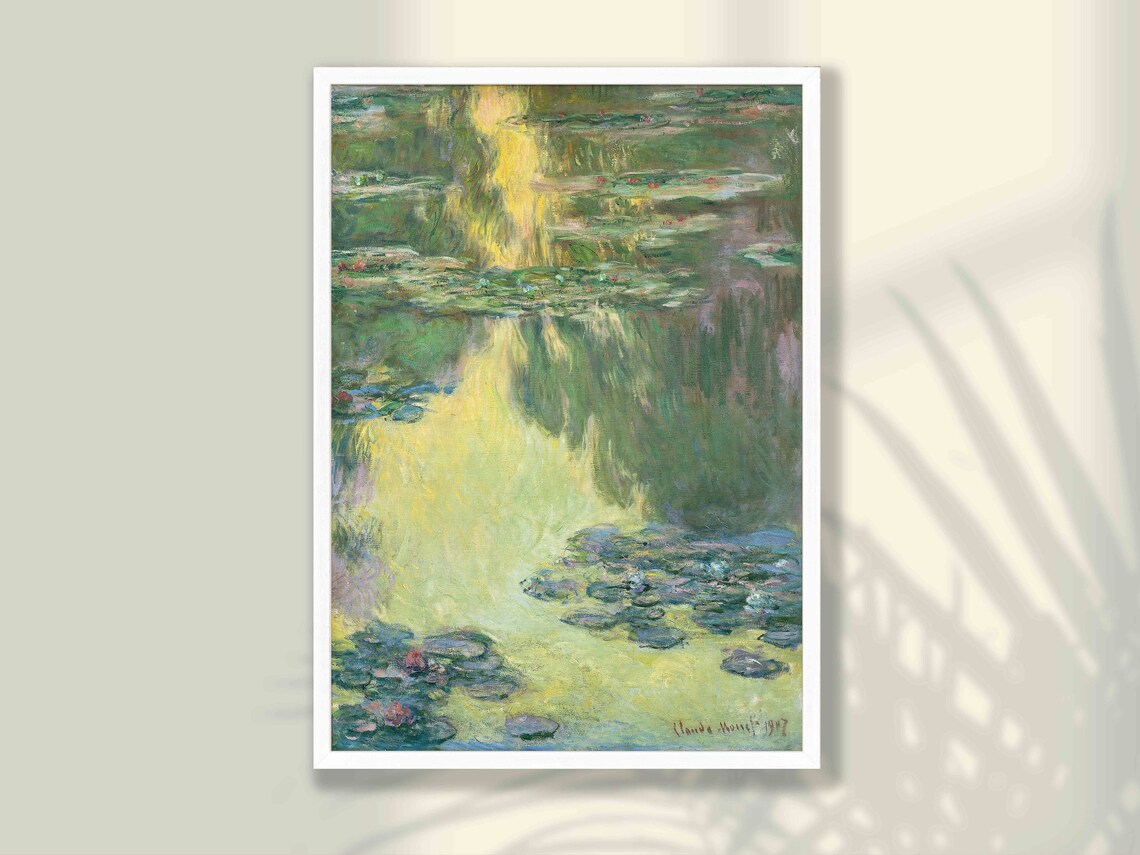 Claude Monet Waterlilies Impressionist Art Print