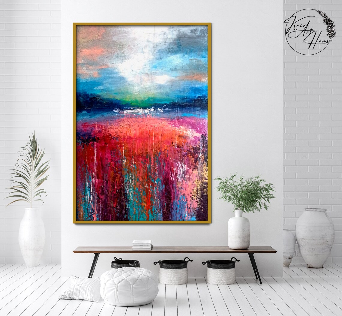 Oversize Abstract Painting, Contemporary Art Print - Image 3