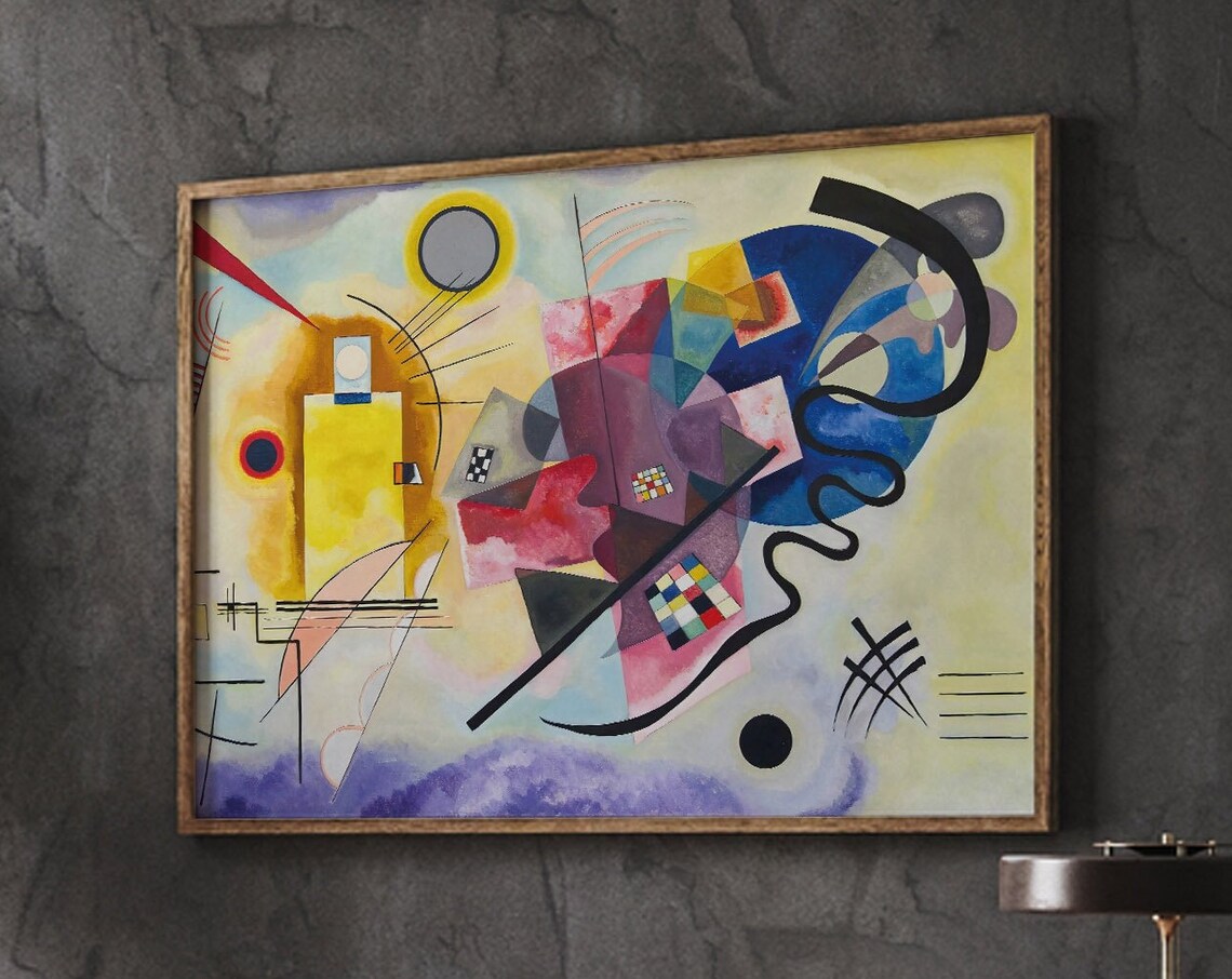 Wassily Kandinsky Yellow Red Blue 1925 Abstract Geometric Colorful Art Poster