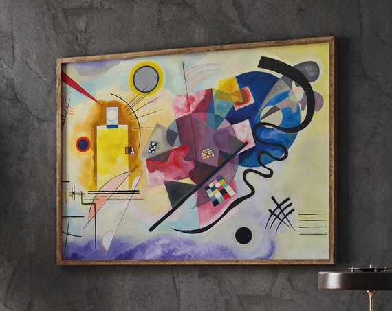Wassily Kandinsky Yellow Red Blue 1925 Abstract Geometric Colorful Art Poster