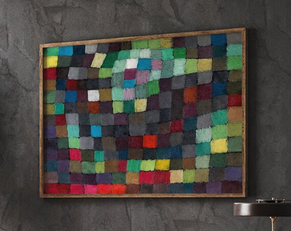Paul Klee Exhibition Poster, 1925 Abstract Art