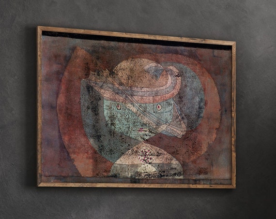 Paul Klee Wall Art Movement Around A Child 1928 Abstract Mid Century Poster Fine Print