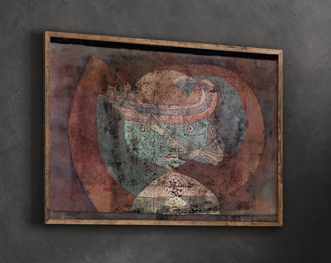 Paul Klee Wall Art Movement Around A Child 1928 Abstract Mid Century Poster Fine Print