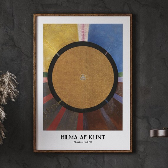 Hilma Af Klint Abstract, Scandinavian Room Decor
