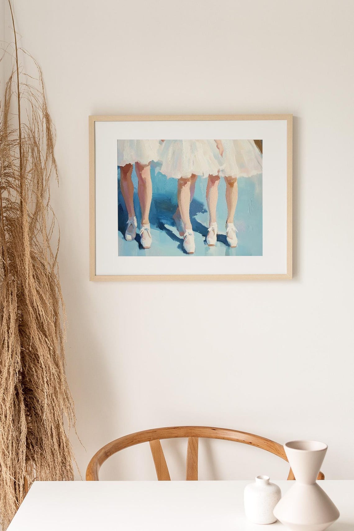 Ballet Dancers In White Tutus Fine Art Print Ballet Wall Art Dance Lovers Gift - Image 2