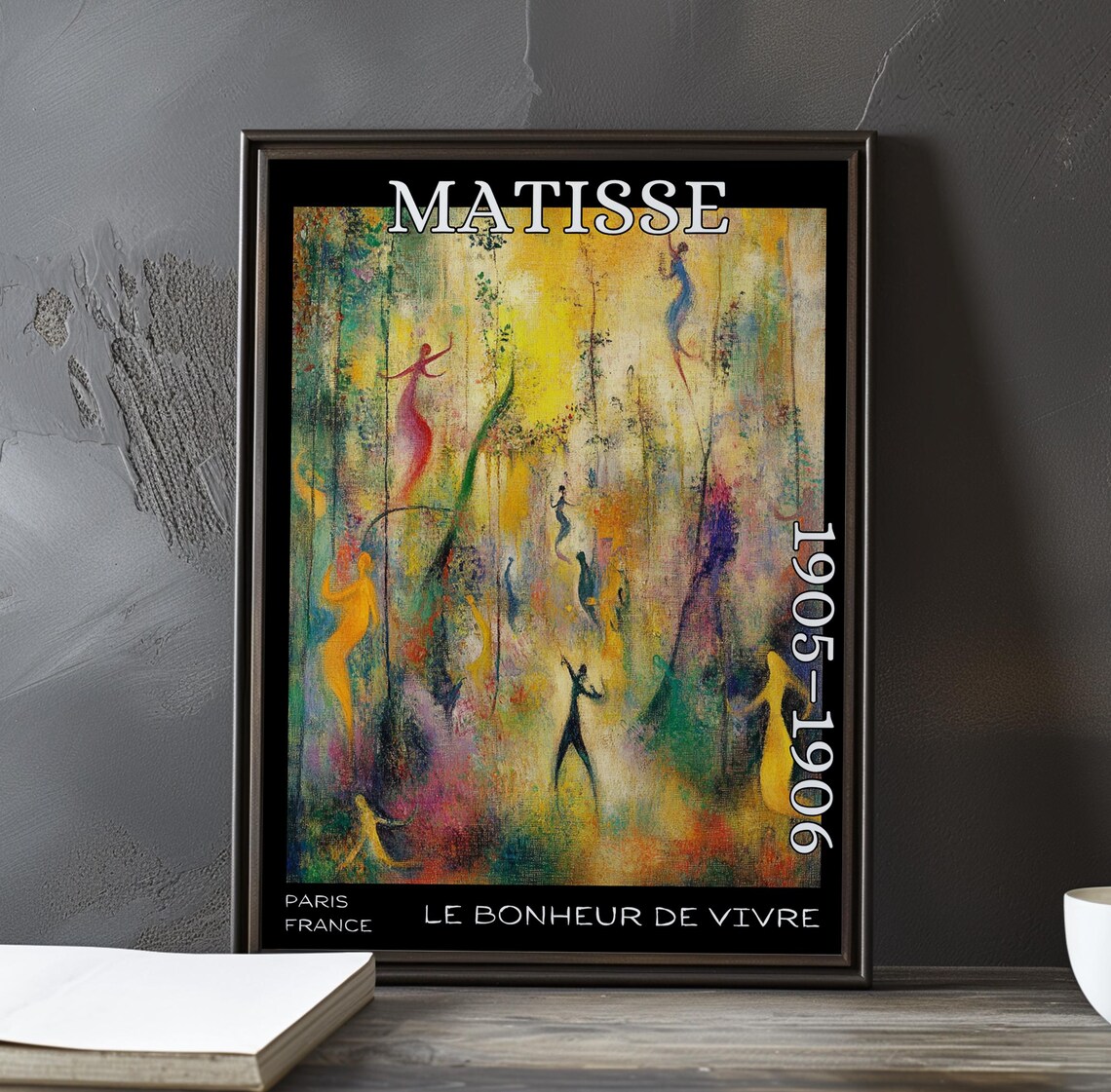 Henri Matisse Le Bonheur de Vivre Golden Forest Dancers Poster