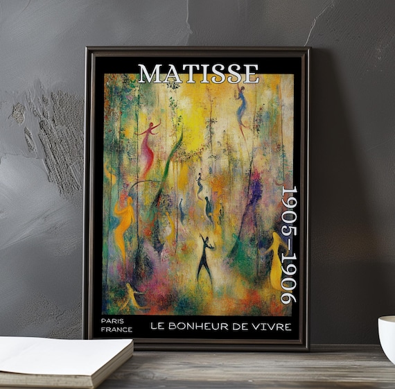 Henri Matisse Le Bonheur de Vivre Golden Forest Dancers Poster