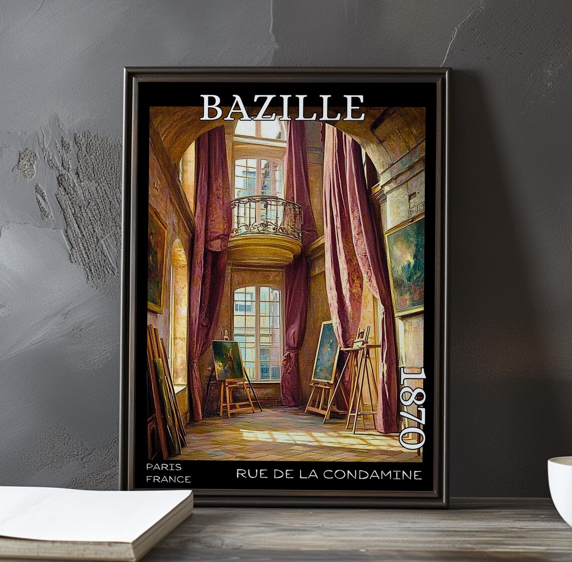Bazille Rue de la Condamine 1870 Mezzanine Studio Interior Poster