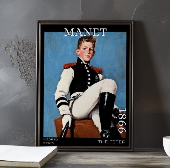 The Fifer 1866 Douard Manet Print Poster French Impressionism Military Portrait Modern Realism Wall Art Parisian Musician Decor