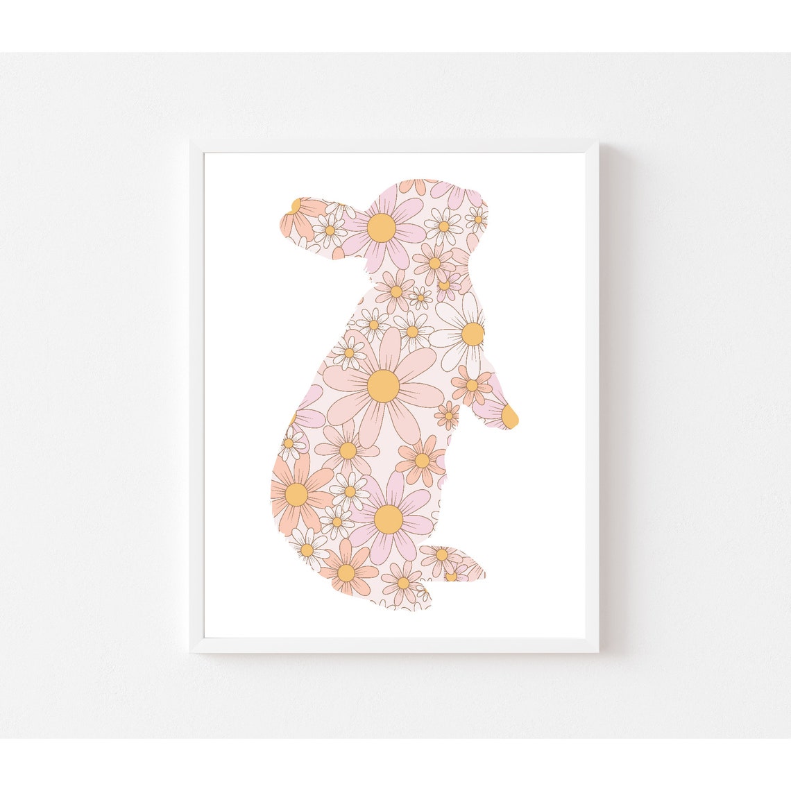 Cute Rabbit Easter Retro Spring Poster - Image 3
