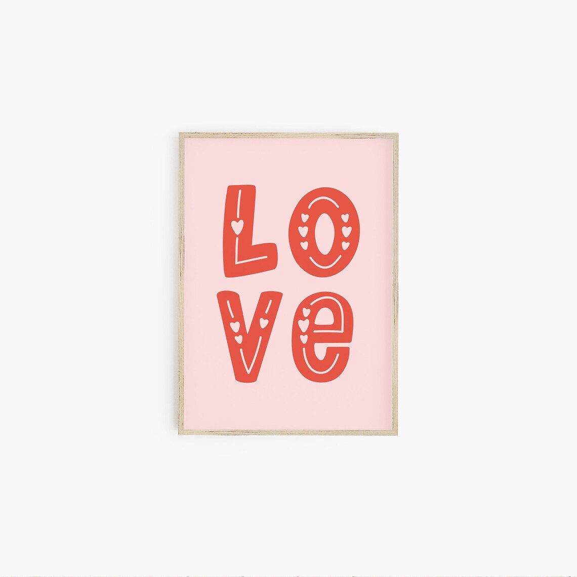 Valentines Day Love Print, Galentines Party Decor - Image 3