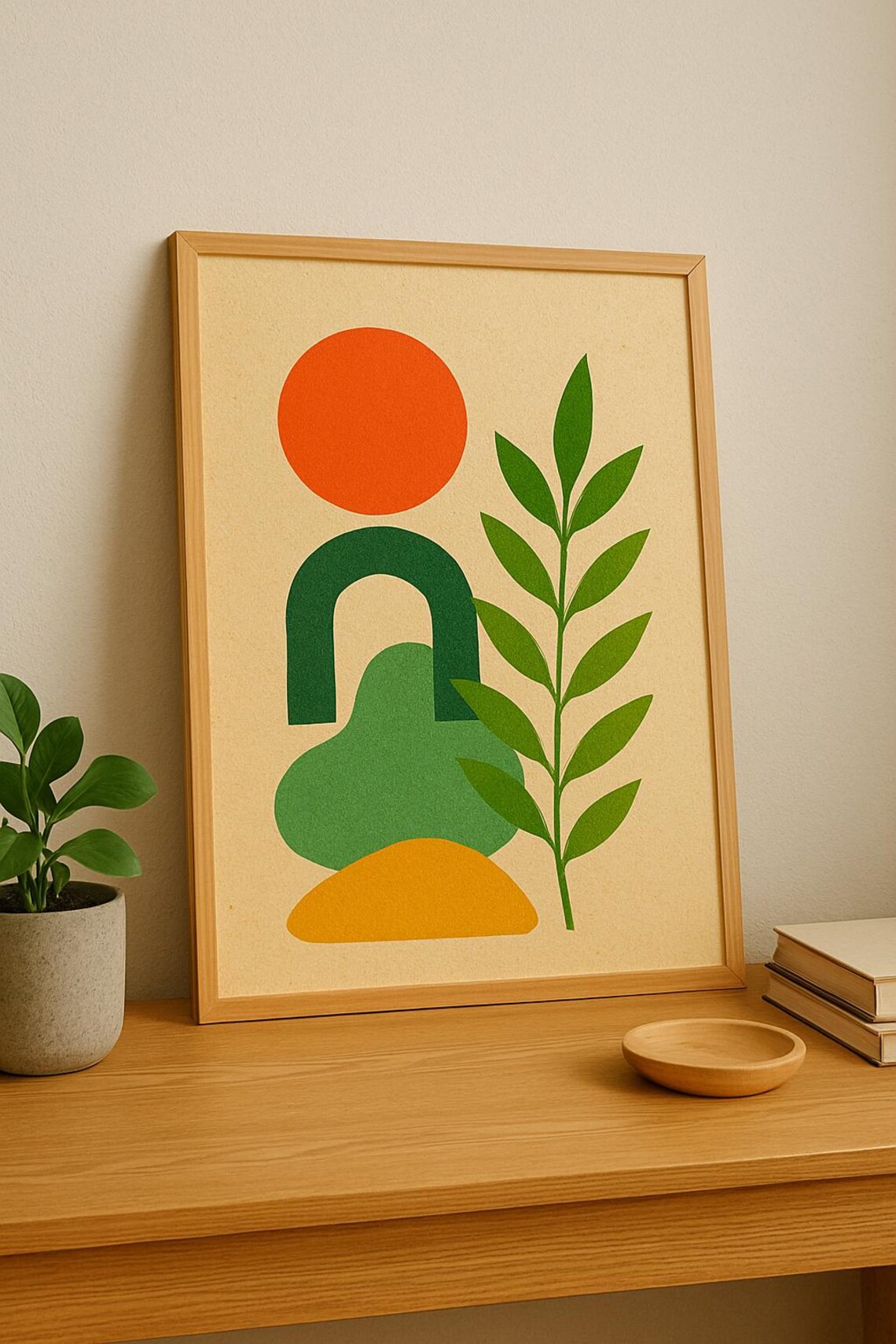 Abstract Botanical Poster, Modern Minimal Nature - Image 2