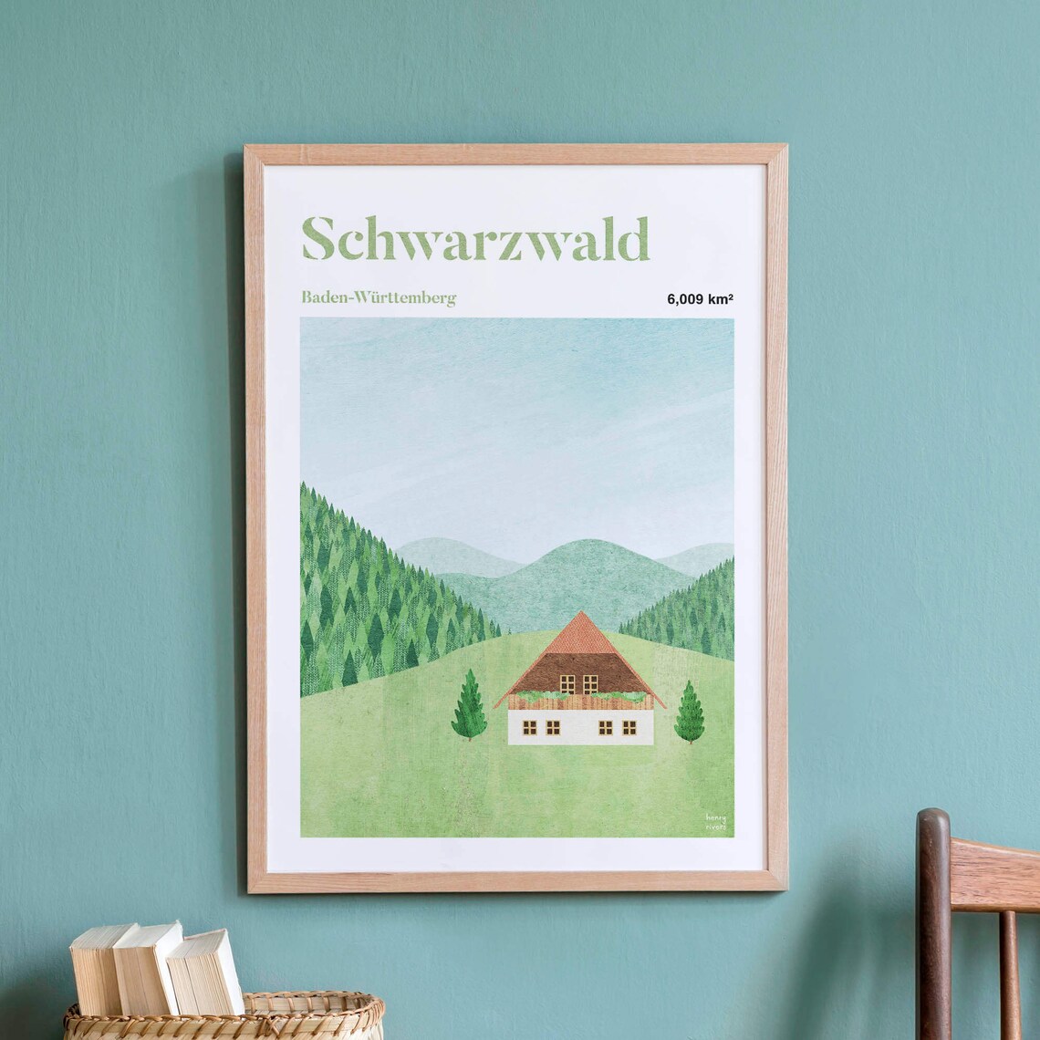 Schwarzwald by Henry Rivers, Black Forest Art Print