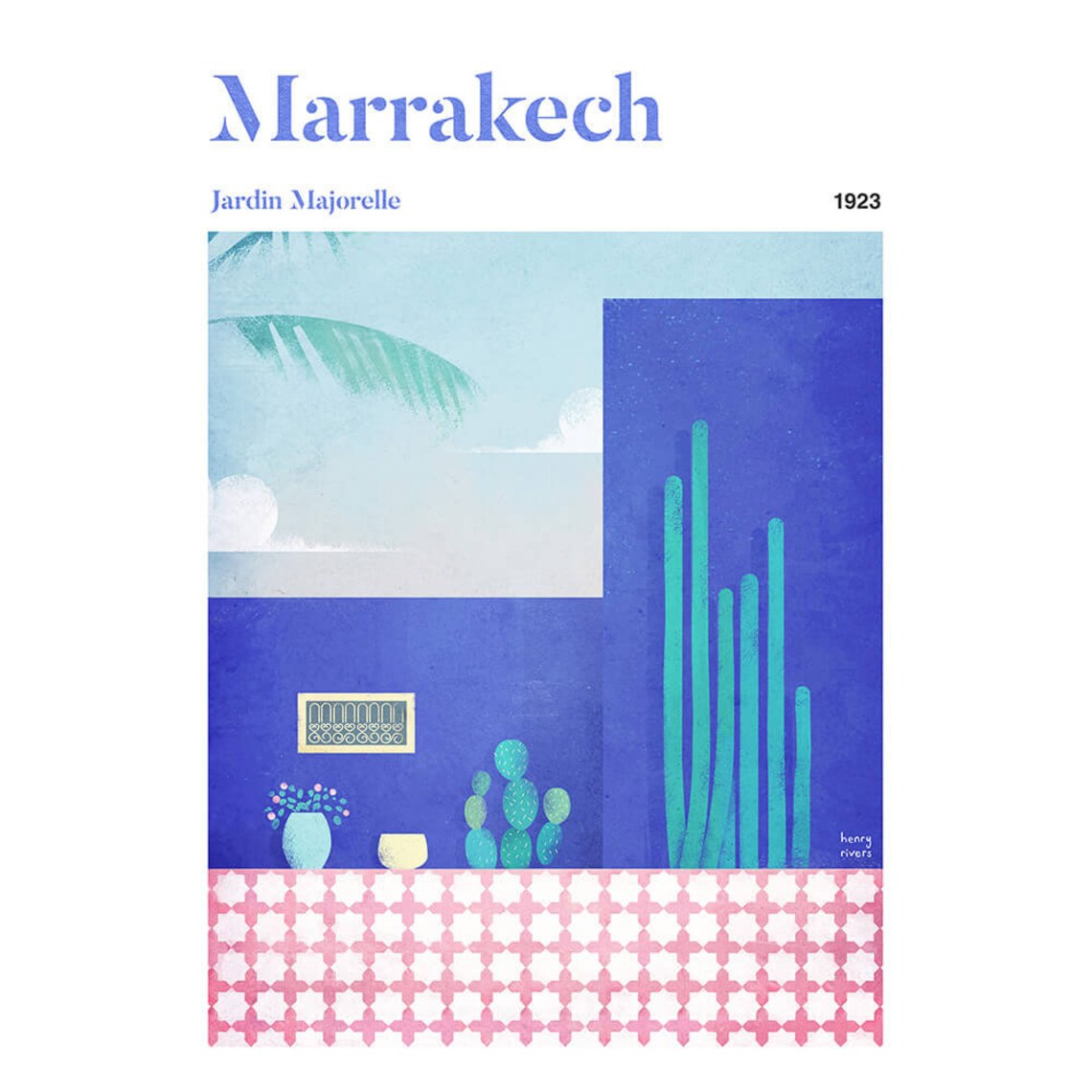 Marrakech by Henry Rivers, Morocco Travel Poster - Image 3