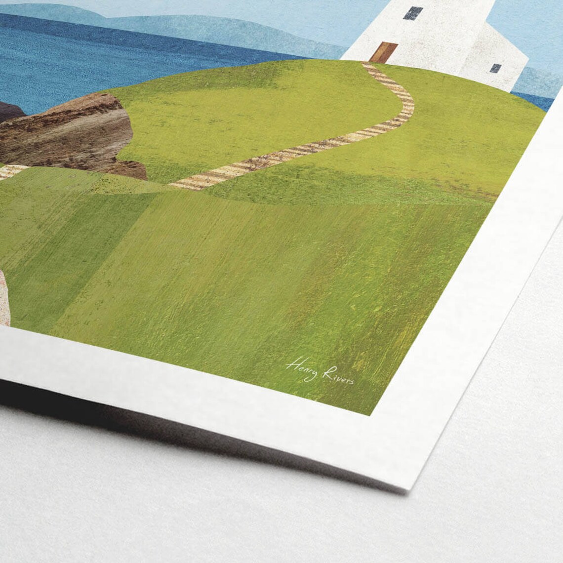 Anglesey Llanddwyn Island Lighthouse Travel Poster - Image 2