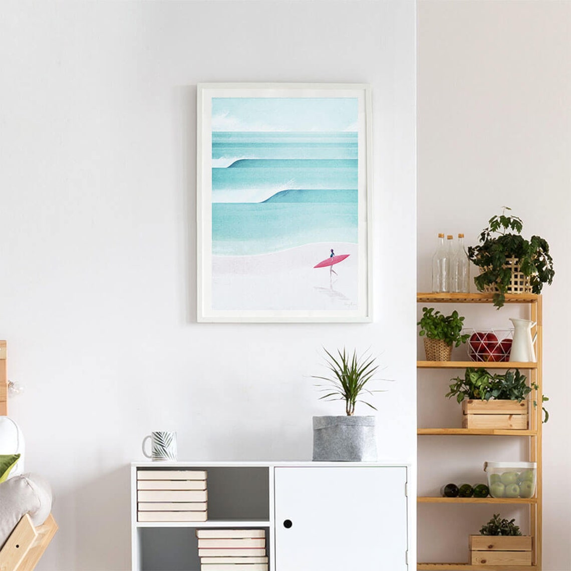 Henry Rivers Surf Girl Beach Poster - Image 4