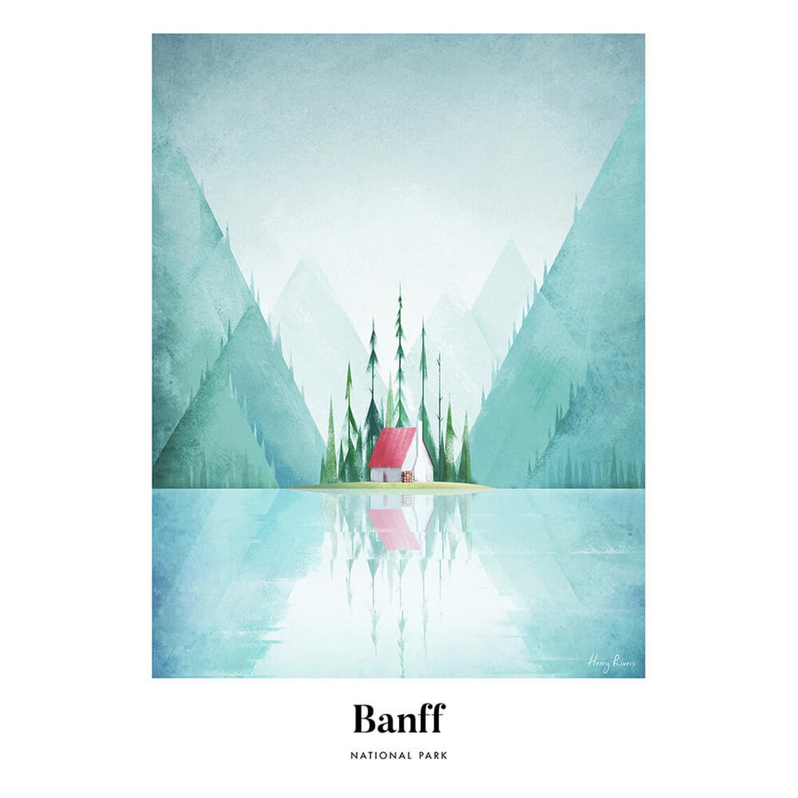 Banff National Park by Henry Rivers Travel Poster - Image 3