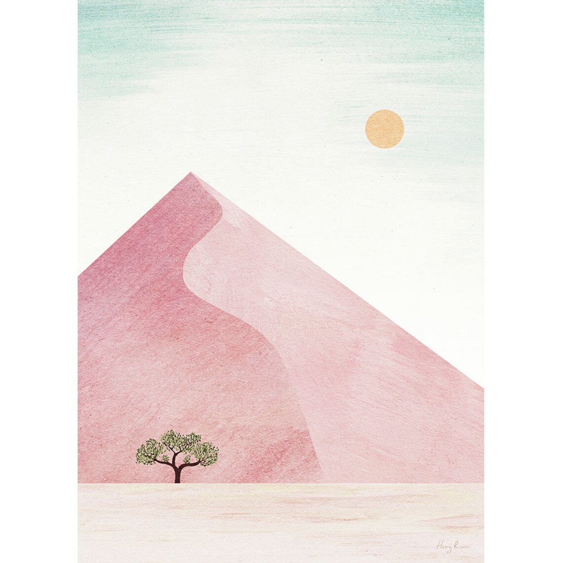 Pink Dune Namibia Travel Poster, Desert Landscape - Image 3