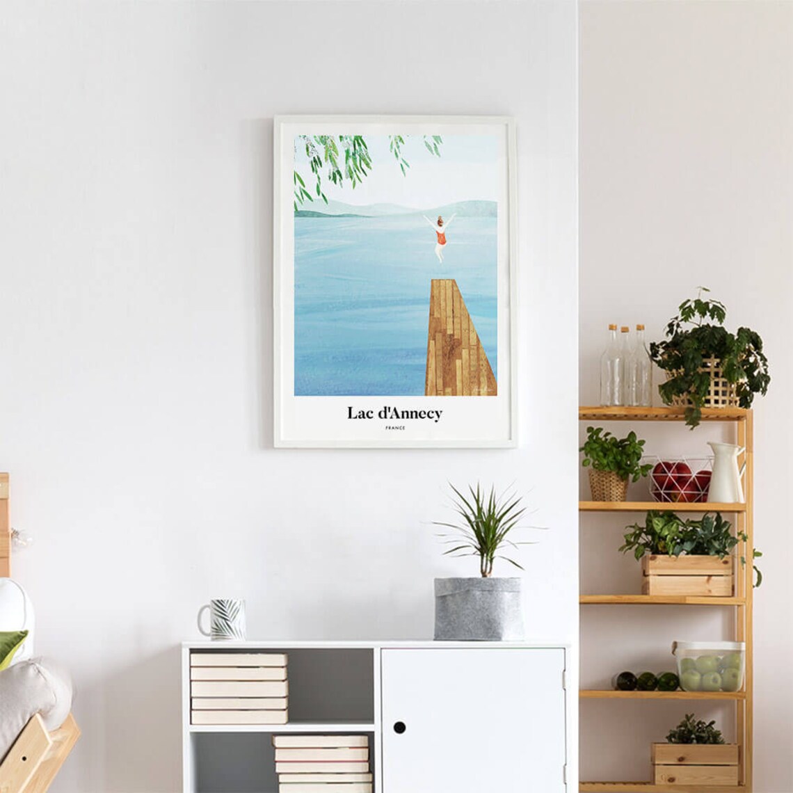 Lac Dannecy by Henry Rivers, Travel Poster - Image 4