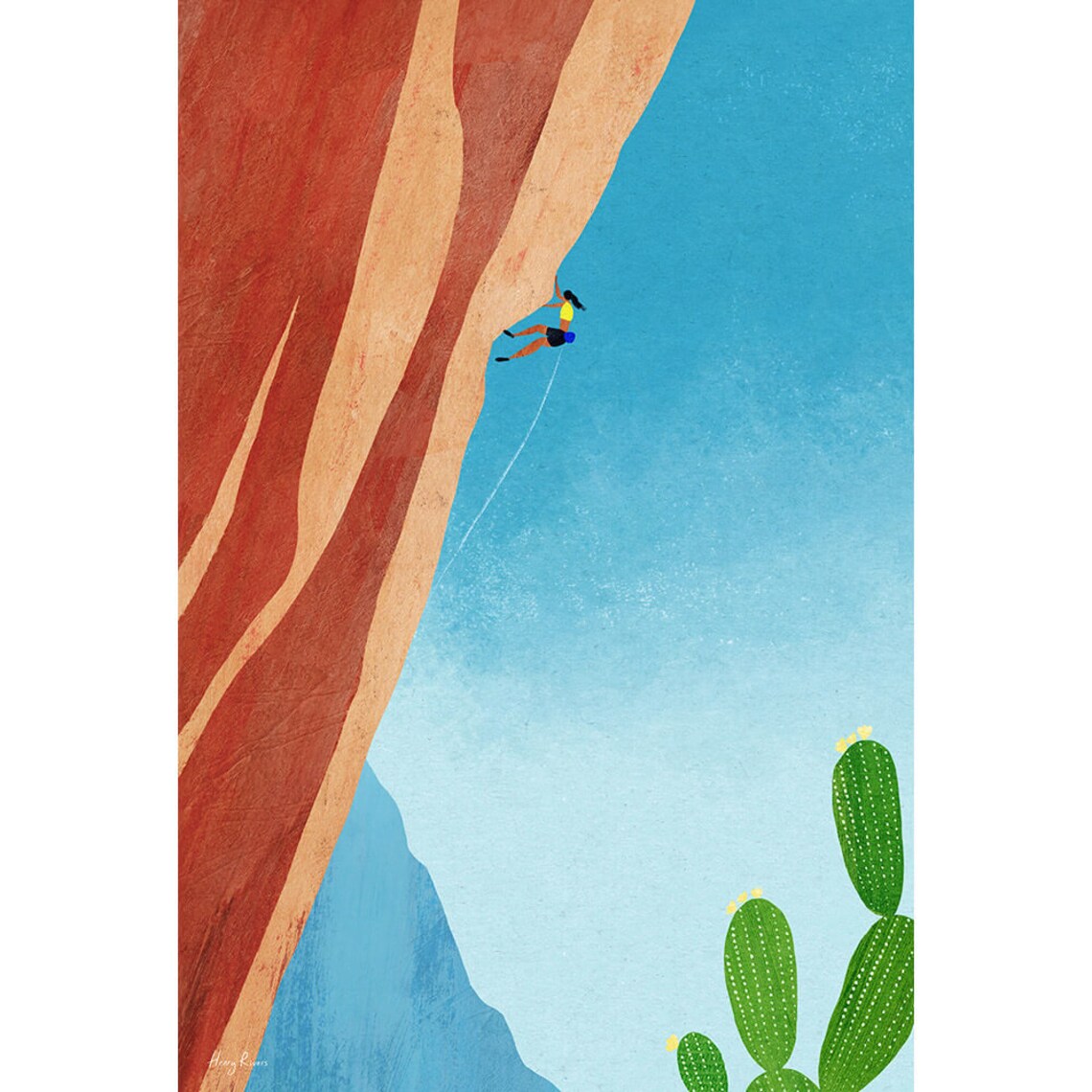 Canyon Climb by Henry Rivers, Mountain Poster - Image 3