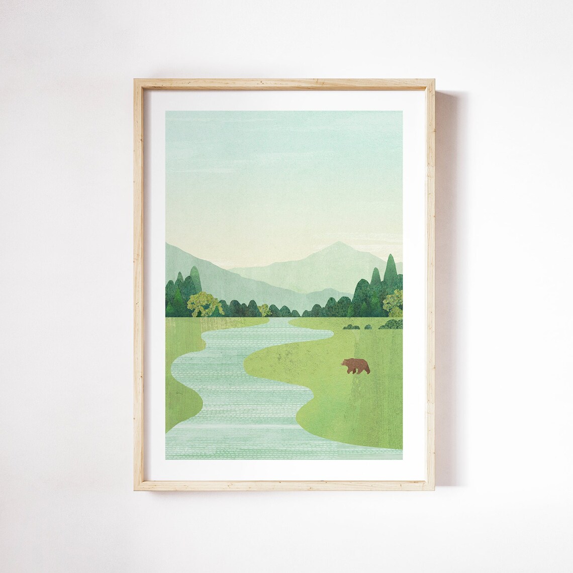 Bear Print by Henry Rivers, Wilderness Art Poster