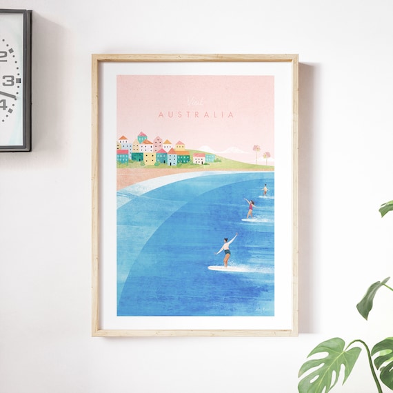 Australia Vintage Travel Poster Art Print