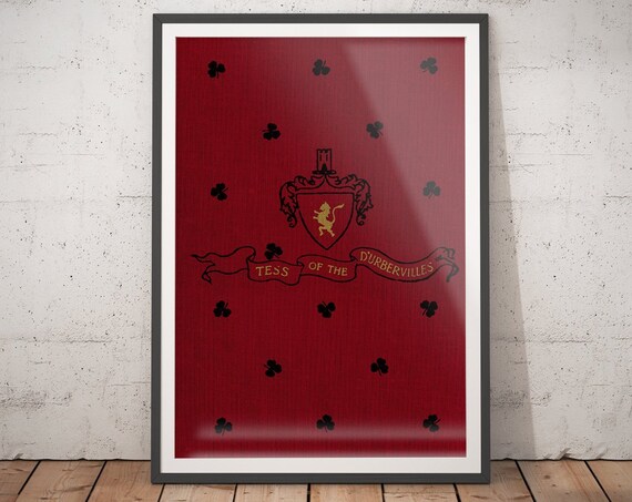 Tess Of The Durbervilles Classic Red Book Cover Literary Art Print
