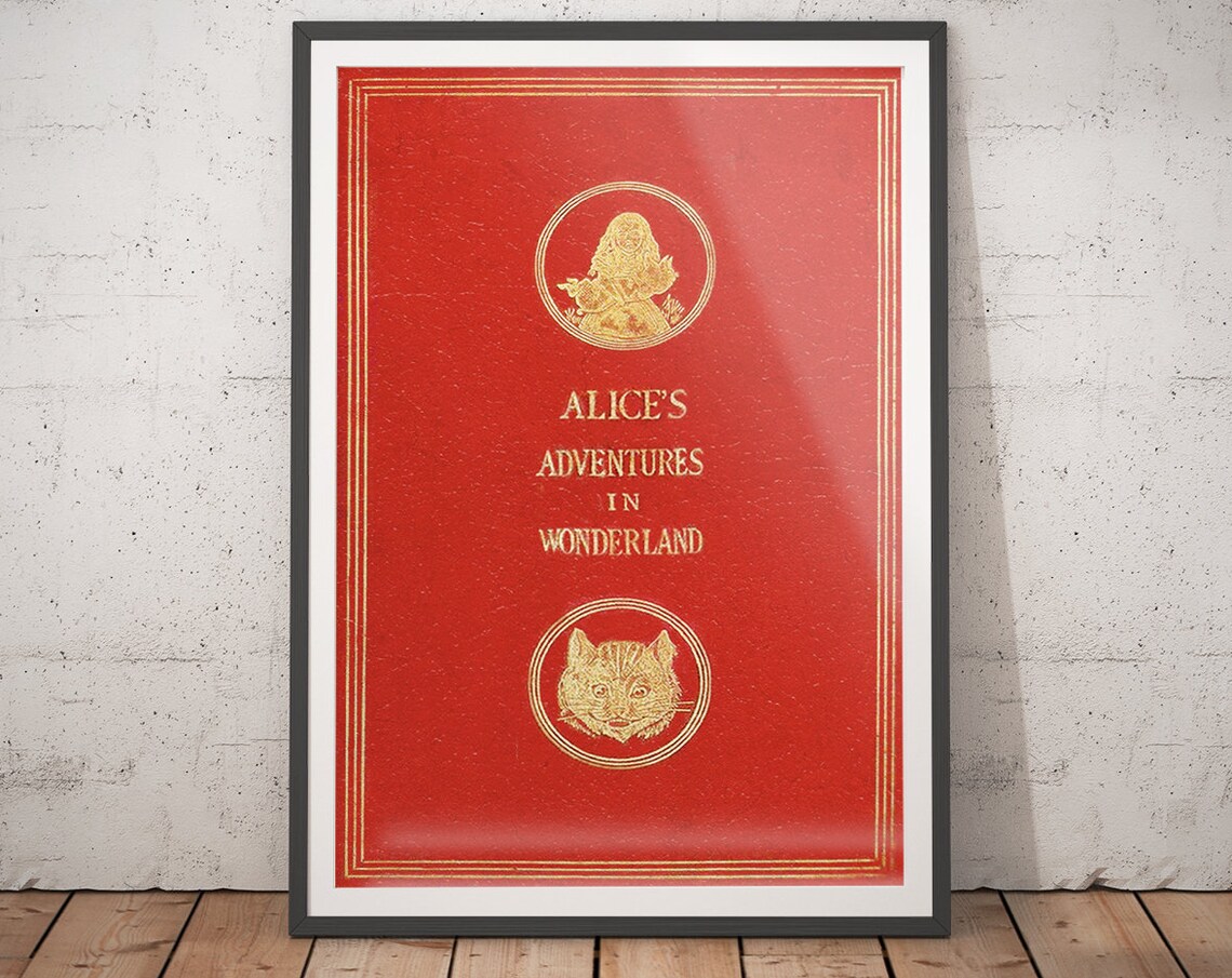 Alice in Wonderland Vintage Literary Poster