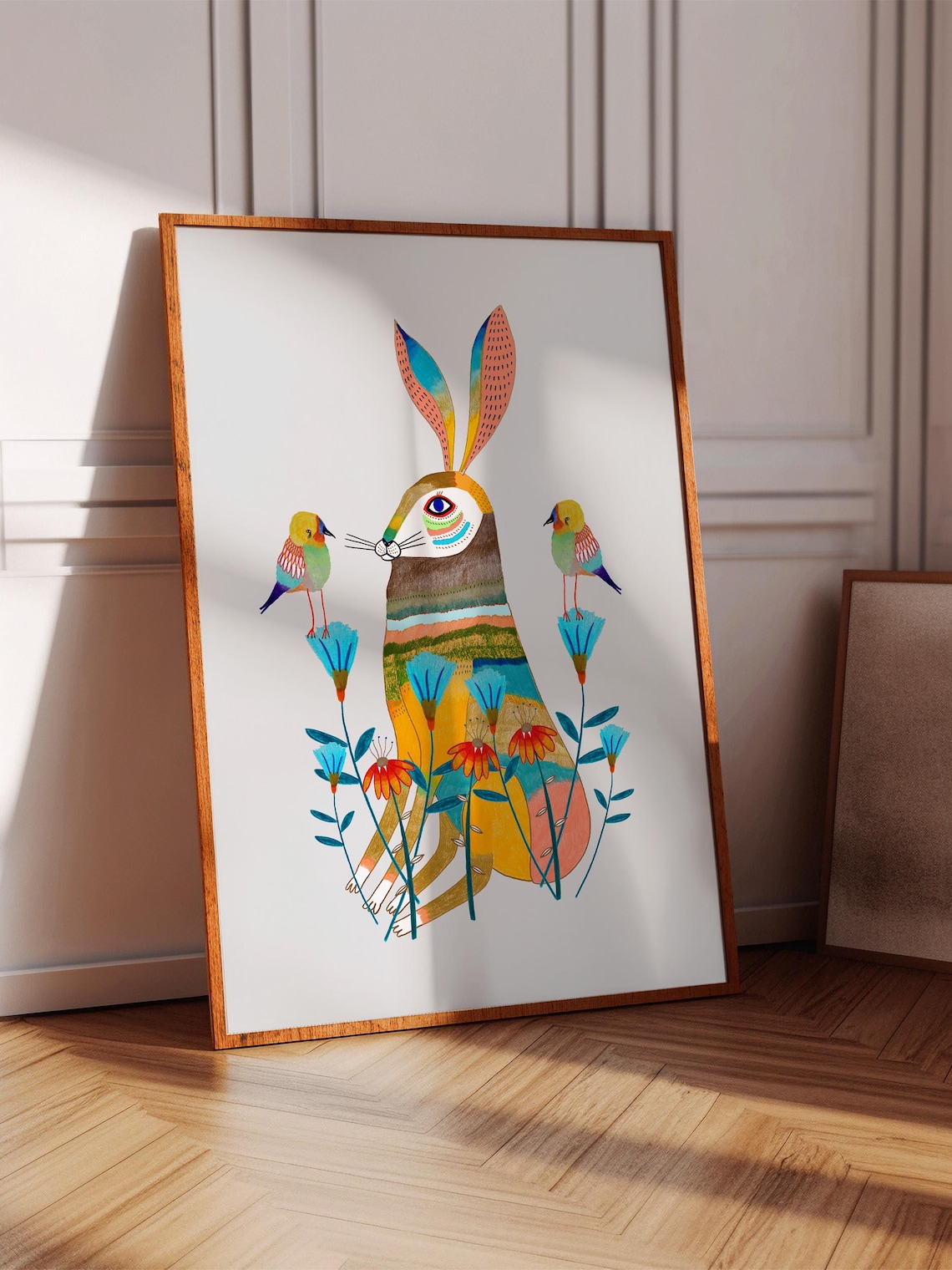 Pretty Hare Art Print For Her Home Decor