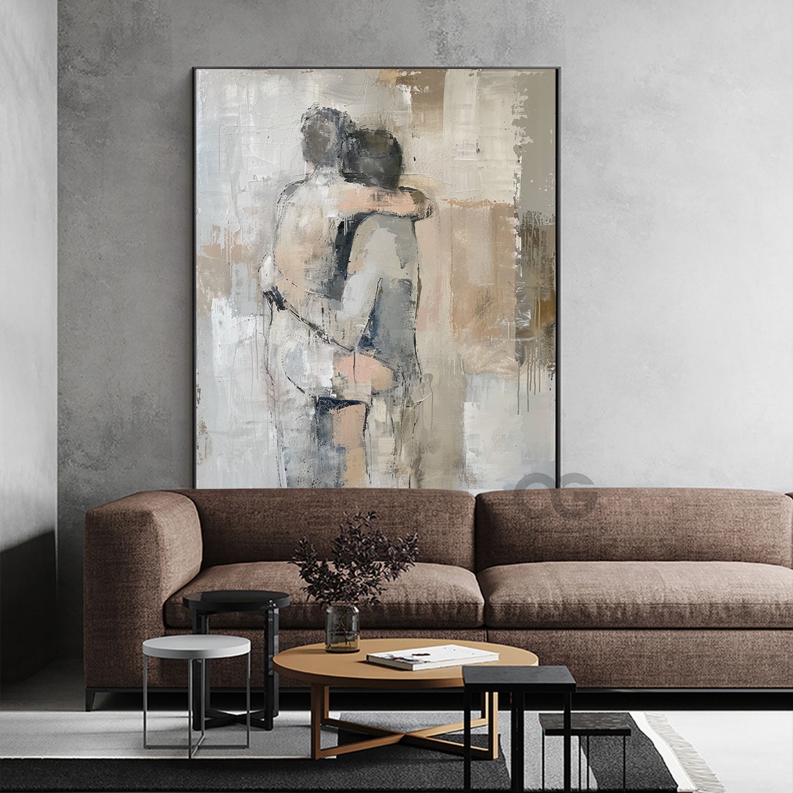 Portrait Painting Abstract Face Wall Art Woman Lady Painting Woman Painting Mothers Artistic Painting Custom Gifts For Wife Portrait - Image 5