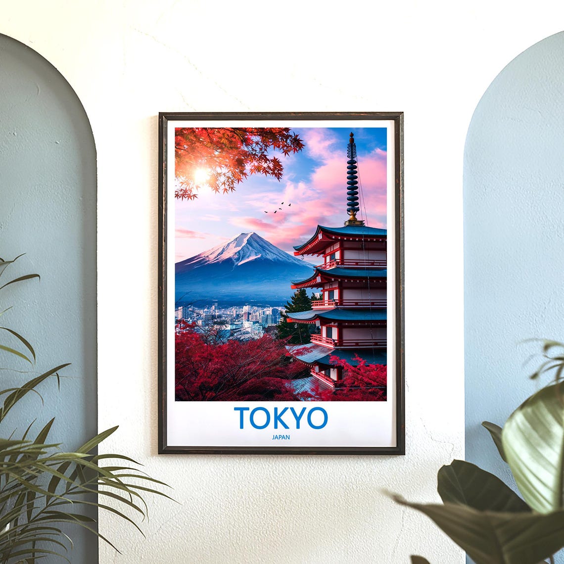 Tokyo Print Wall Art Tokyo Japan Travel Art Print Tokyo Hanging Wall Decor Tokyo Poster Prints Home Decor Tokyo Japan Poster Travel Gift Art - Image 3