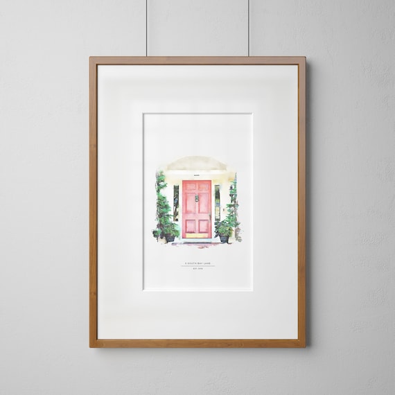 Custom House Portrait - Watercolor
