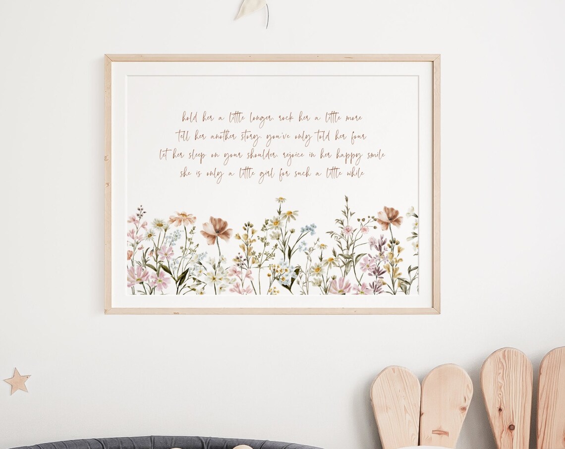 Wildflower Nursery Print, Boho Floral Wall Art - Image 2