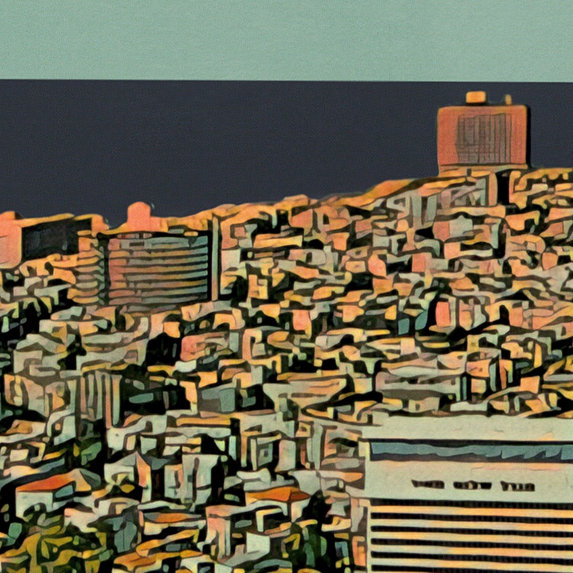 Tel Aviv Israel City That Never Sleeps Skyline Travel Poster - Image 4