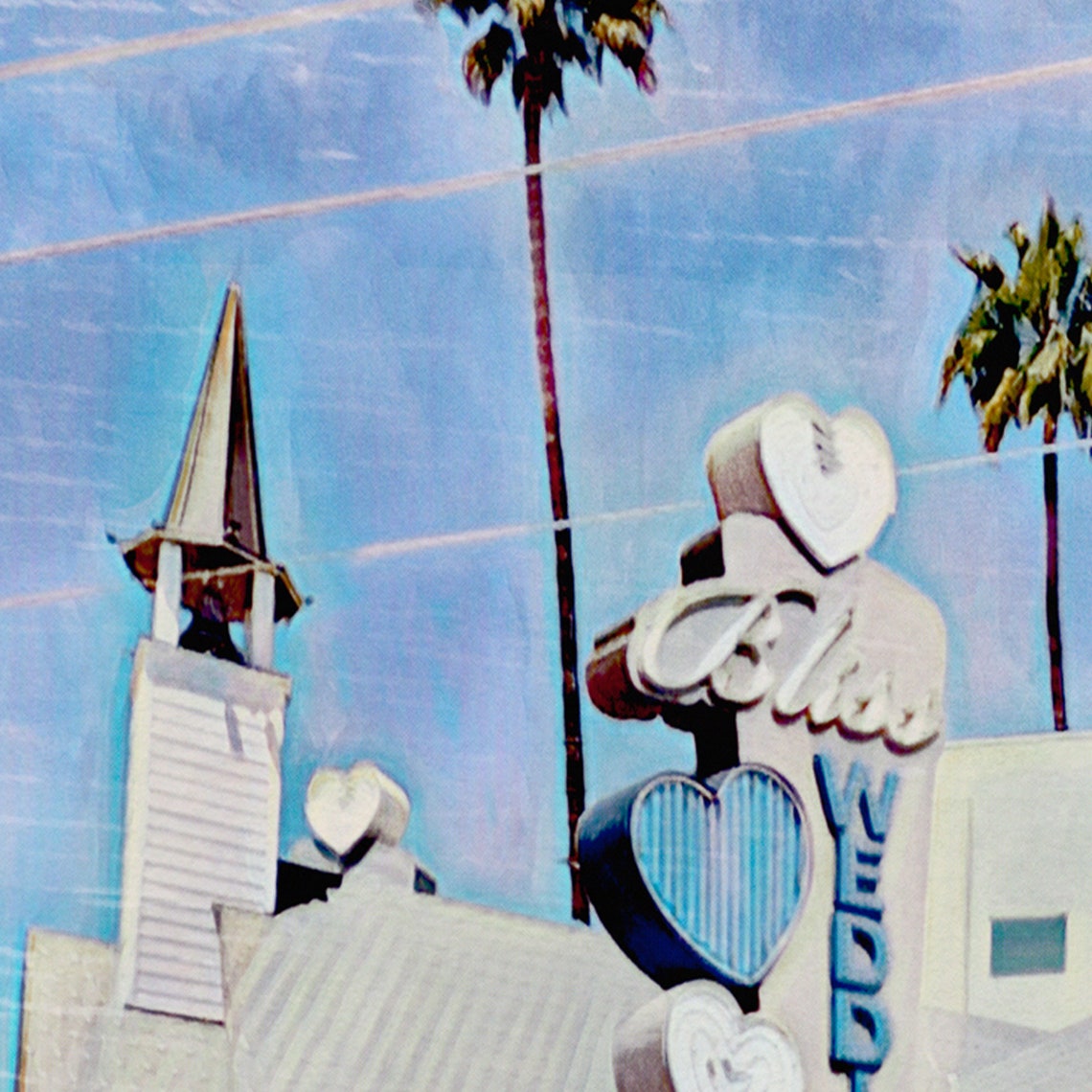 Las Vegas Poster Bliss Chapel By Alecse Limited Edition Las Vegas Wedding Poster Love Always Wins Gallery Wall Print Of Las Vegas - Image 4