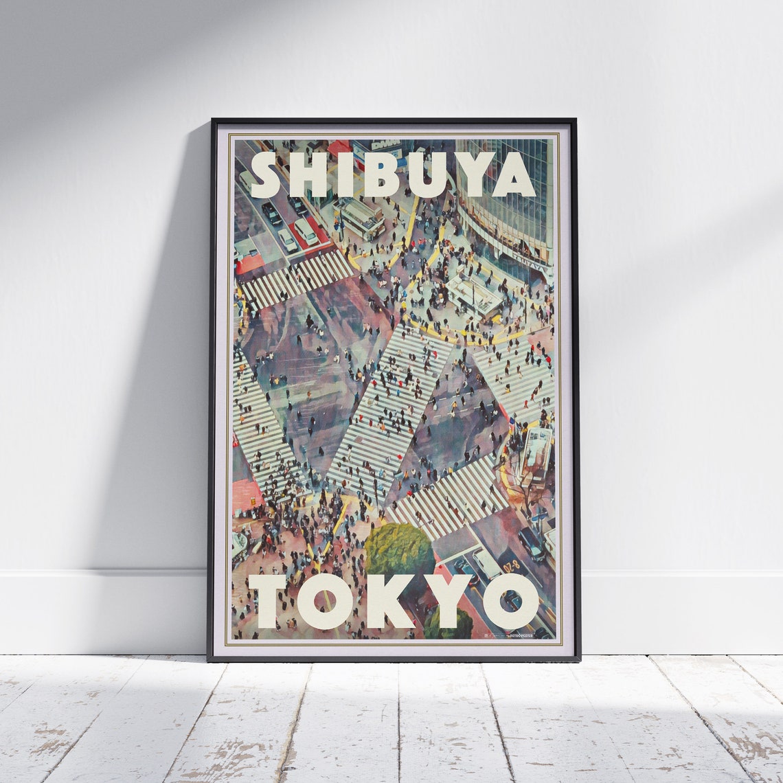 Tokyo Poster Shibuya By Alecse Limited Edition Japan Travel Poster Tokyo Print Shibuya Print Tokyo Travel Wall Shibuya Gift