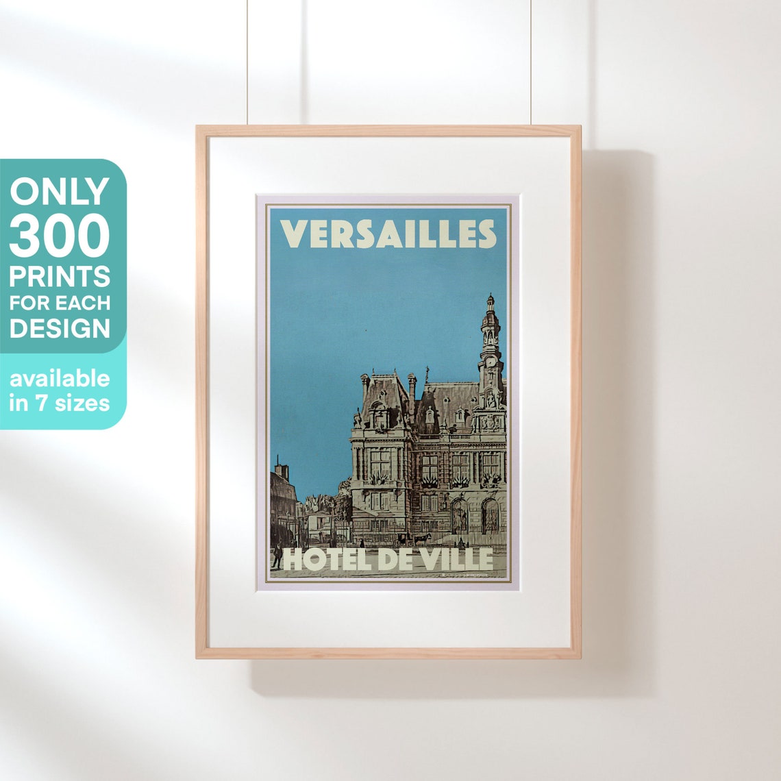 Versailles Poster City Hall By Alecse Limited Edition Versailles Print French Travel Poster French Gallery Wall Print Of Versailles - Image 3