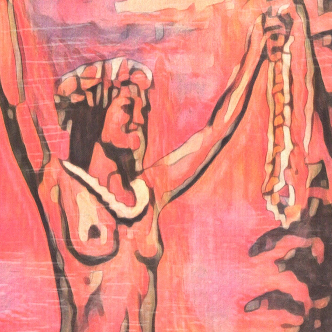Hawaii The Aloha State Hula Dancer Sunset Vintage Travel Poster - Image 4